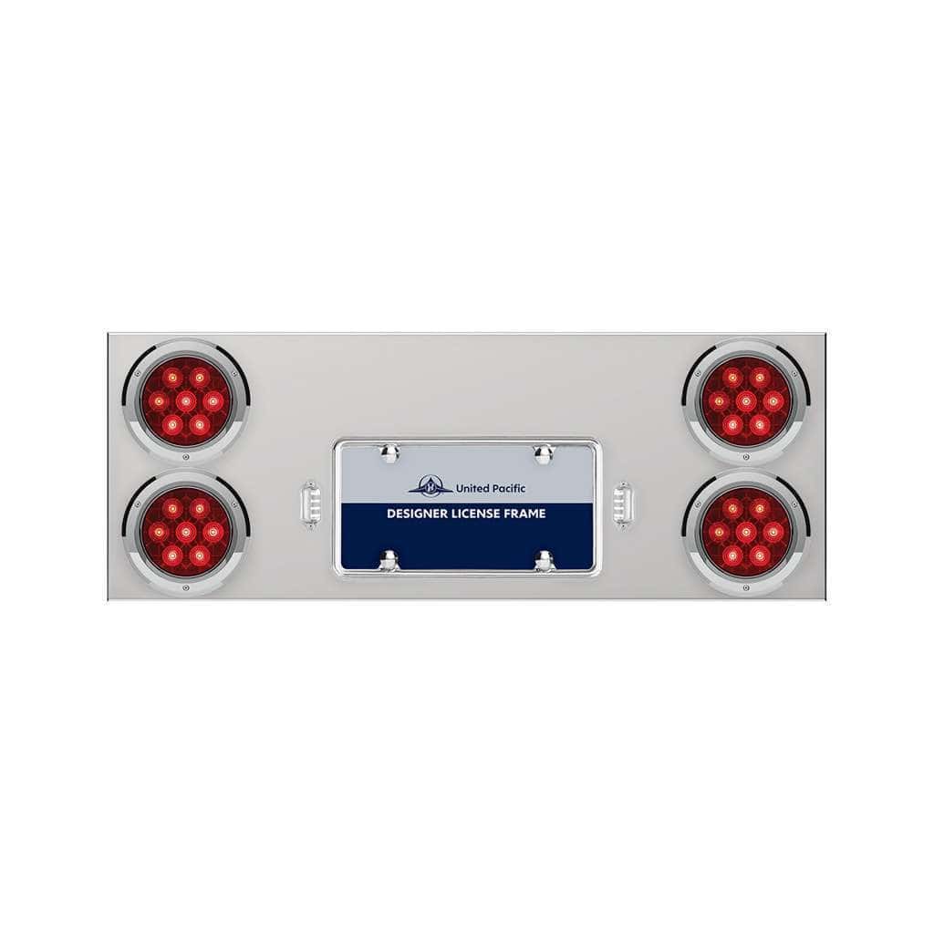 33-3/4&Quot; Stainless Rear Center Panel With Four 7 Led 4&Quot; Light &Amp; Bezel - Competition Series 3 33-3/4" Stainless Rear Center Panel With Four 7 LED 4" Light & Bezel - Competition Series