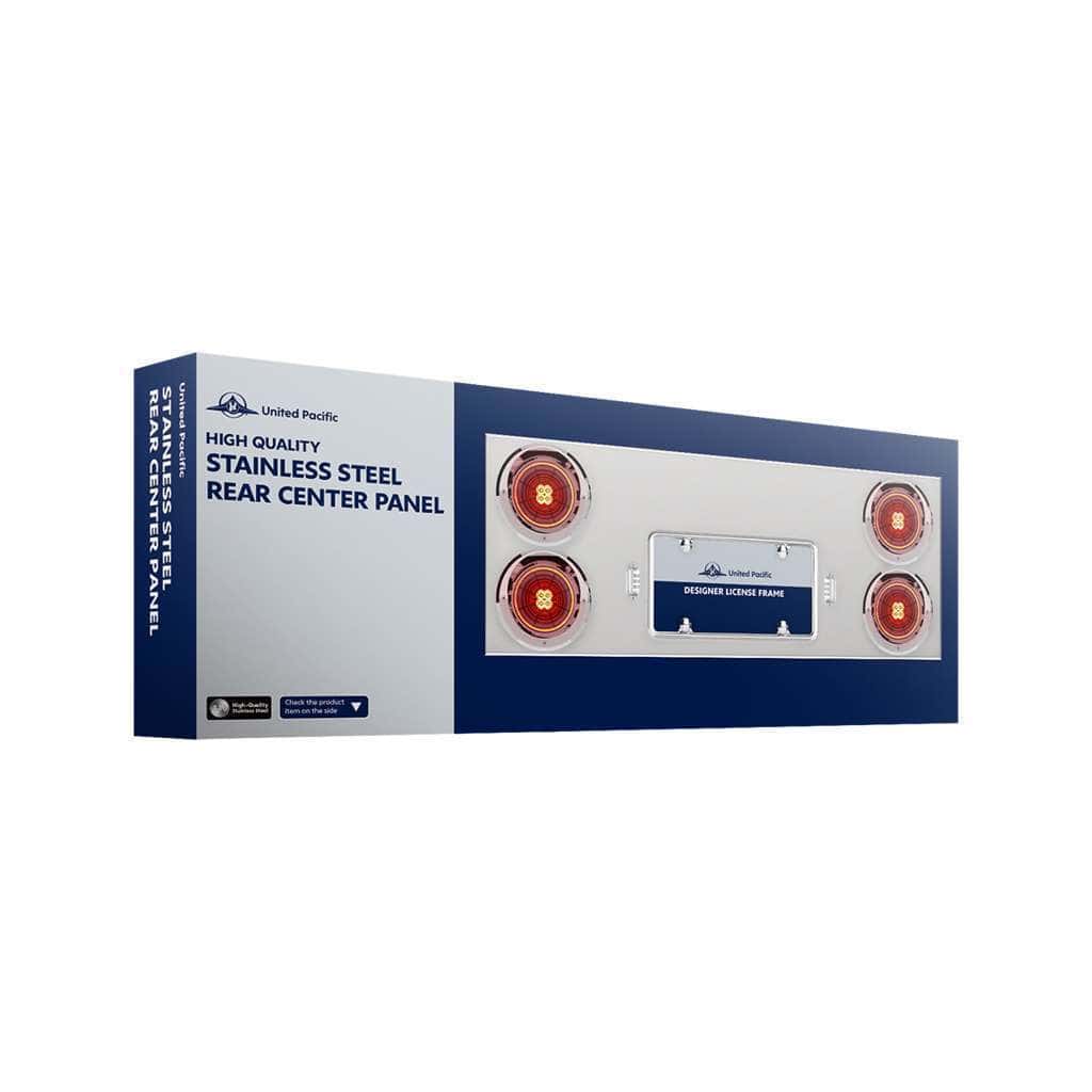 33-3/4&Quot; Stainless Rear Center Panel With Four 7 Led 4&Quot; Reflector Lights &Amp; Bezels 5 33-3/4" Stainless Rear Center Panel With Four 7 LED 4" Reflector Lights & Bezels