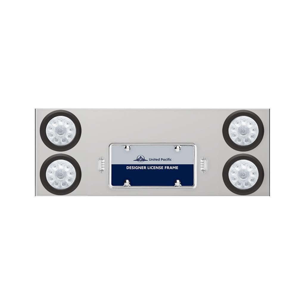 33-3/4&Quot; Stainless Rear Center Panel With Four 10 Led 4&Quot; Lights &Amp; Grommets 4 33-3/4" Stainless Rear Center Panel With Four 10 LED 4" Lights & Grommets