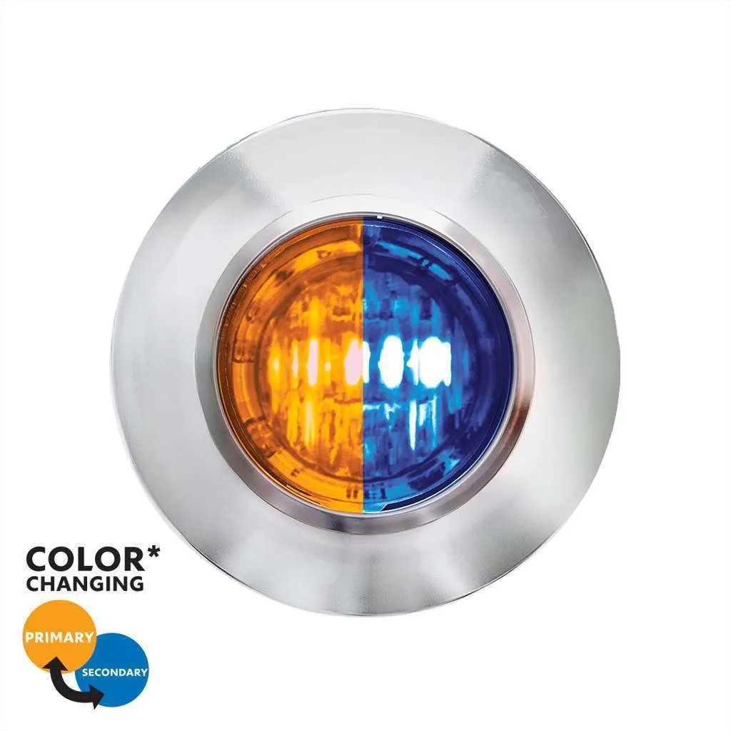 3/4" Double Fury Penny Light – Amber & Blue