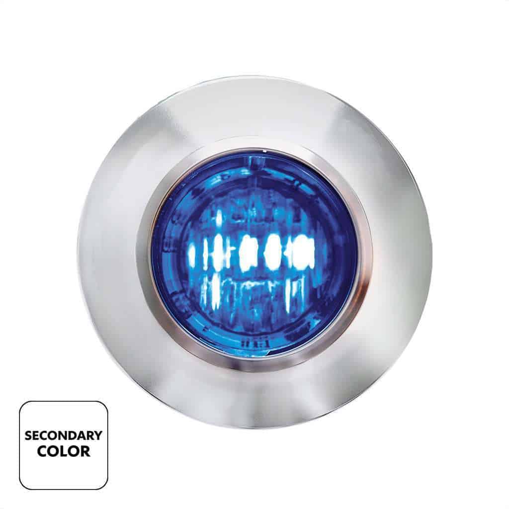 3/4&Quot; Double Fury Penny Light – Amber &Amp; Blue 3 3/4" Double Fury Penny Light – Amber & Blue