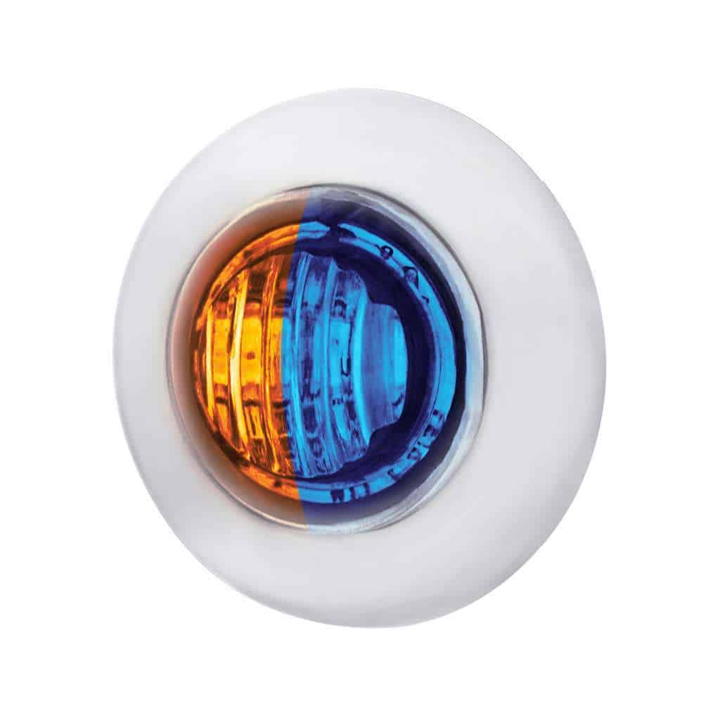3/4&Quot; Double Fury Penny Light – Amber &Amp; Blue 4 3/4" Double Fury Penny Light – Amber & Blue