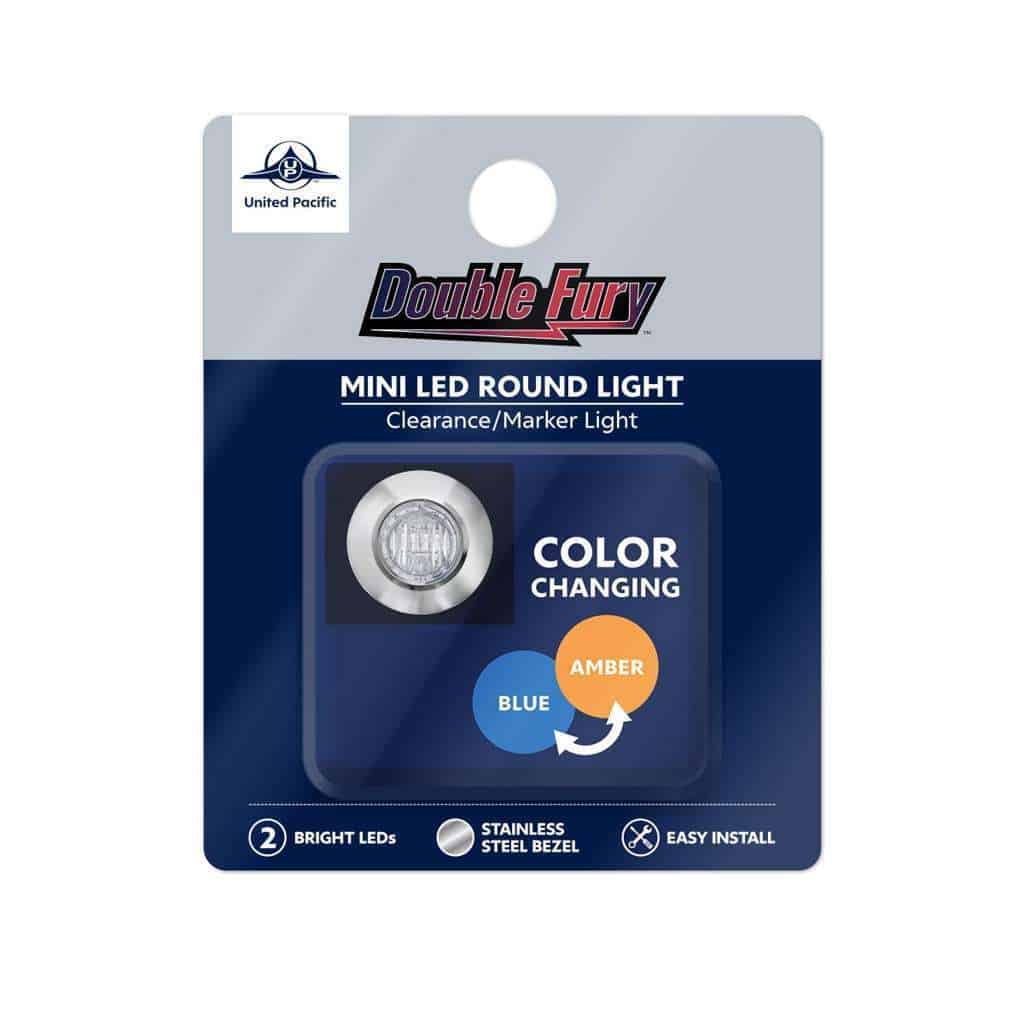 3/4&Quot; Double Fury Penny Light – Amber &Amp; Blue 7 3/4" Double Fury Penny Light – Amber & Blue