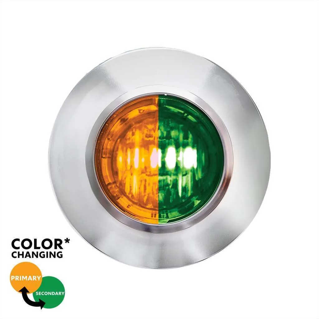 3/4" Double Fury Penny Light – Amber & Green