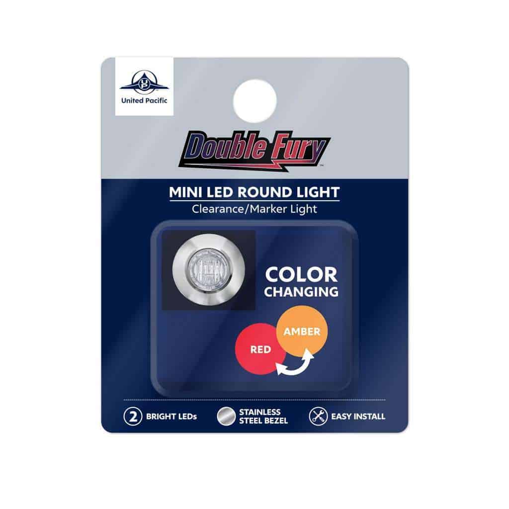 3/4&Quot; Double Fury Penny Light – Amber &Amp; Red 7 3/4" Double Fury Penny Light – Amber & Red