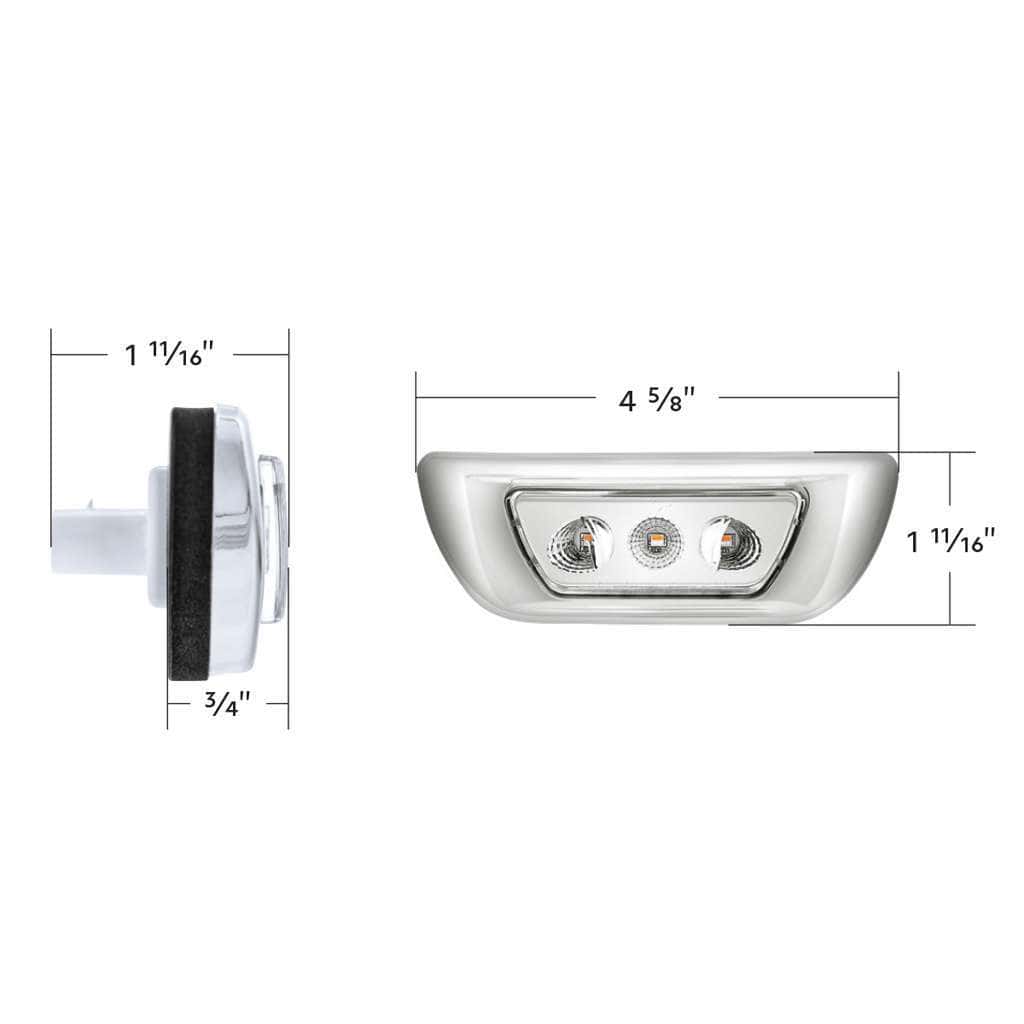 3 Led Double Fury Cab Light For 2013-2021 Kenworth T680 &Amp; 2012-2021 Peterbilt 579-Amber &Amp; Purple Led 9 3 LED Double Fury Cab Light For 2013-2021 Kenworth T680 & 2012-2021 Peterbilt 579-Amber & Purple LED