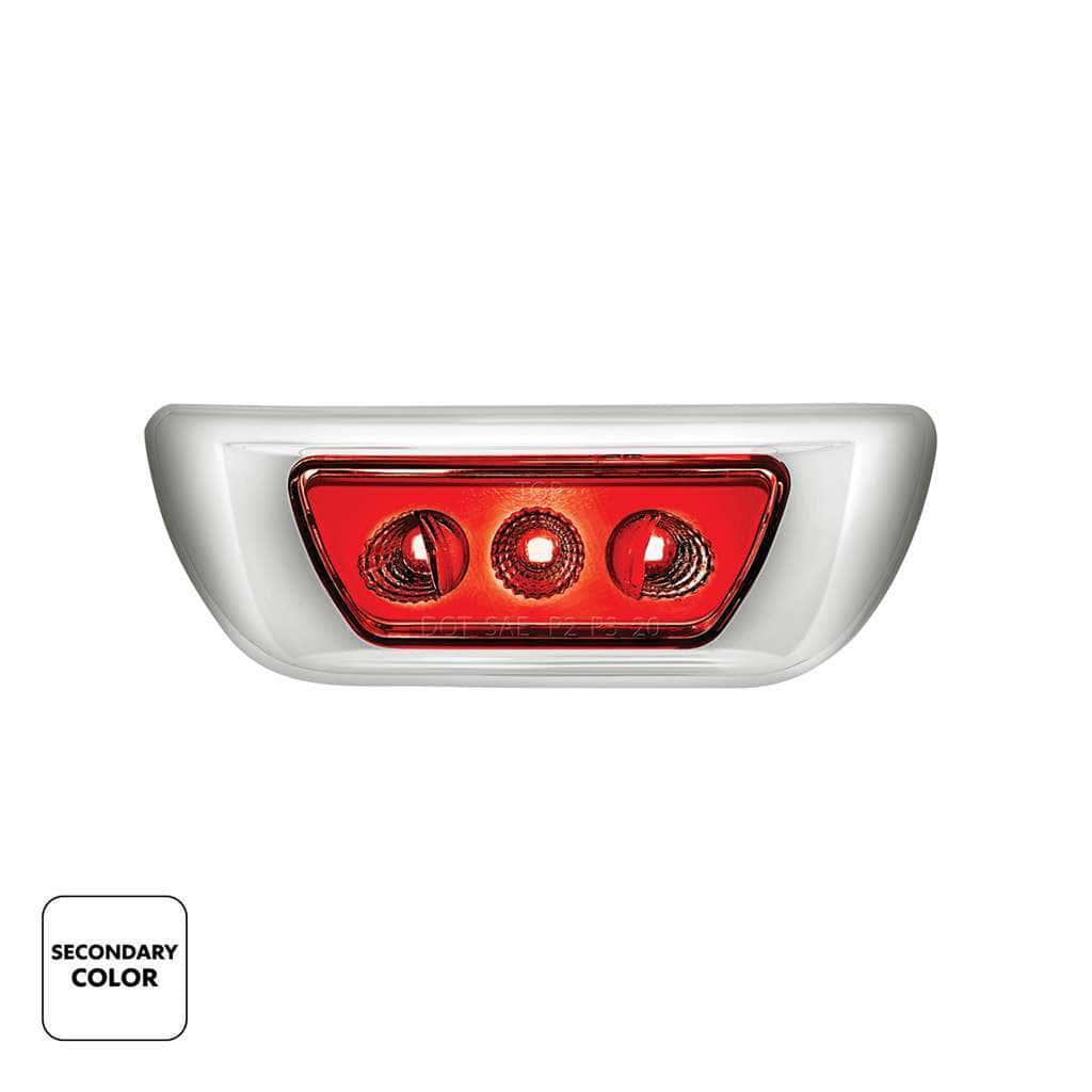 3 Led Double Fury Cab Light For 2013-2021 Kenworth T680 &Amp; 2012-2021 Peterbilt 579-Amber &Amp; Red Led 3 3 LED Double Fury Cab Light For 2013-2021 Kenworth T680 & 2012-2021 Peterbilt 579-Amber & Red LED