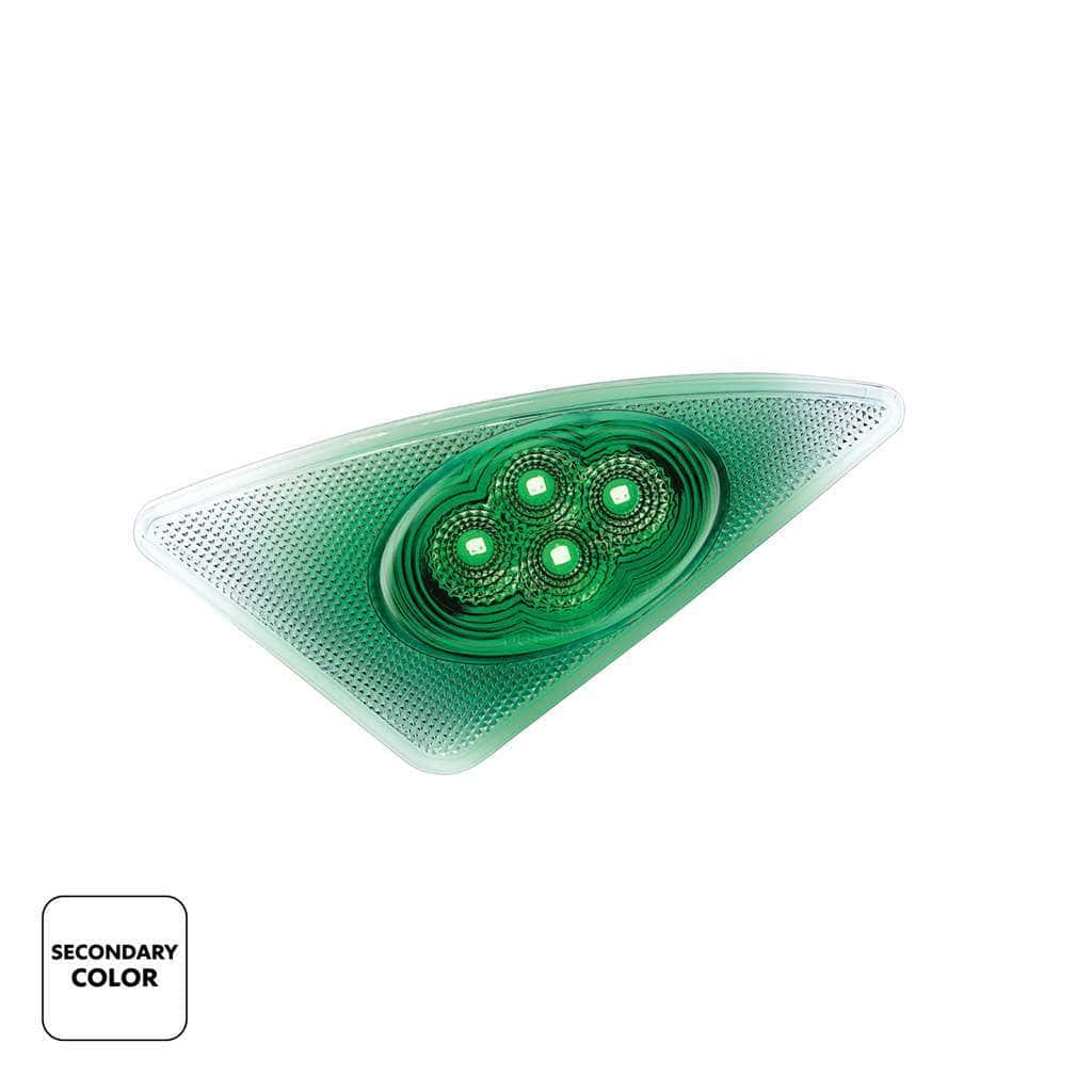 Double Fury 4 Led Fender Signal Light For 2008-2017 Kenworth T660-Amber &Amp; Green Led 4 Double Fury 4 LED Fender Signal Light For 2008-2017 Kenworth T660-Amber & Green LED