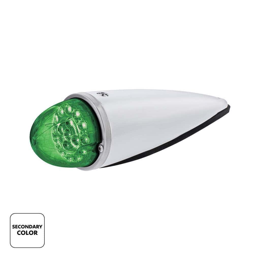 Double Fury 17 Led Dual Function Watermelon Torpedo Cab Light-Amber &Amp; Green Led/Clear Lens 3 Double Fury 17 LED Dual Function Watermelon Torpedo Cab Light-Amber & Green LED/Clear Lens