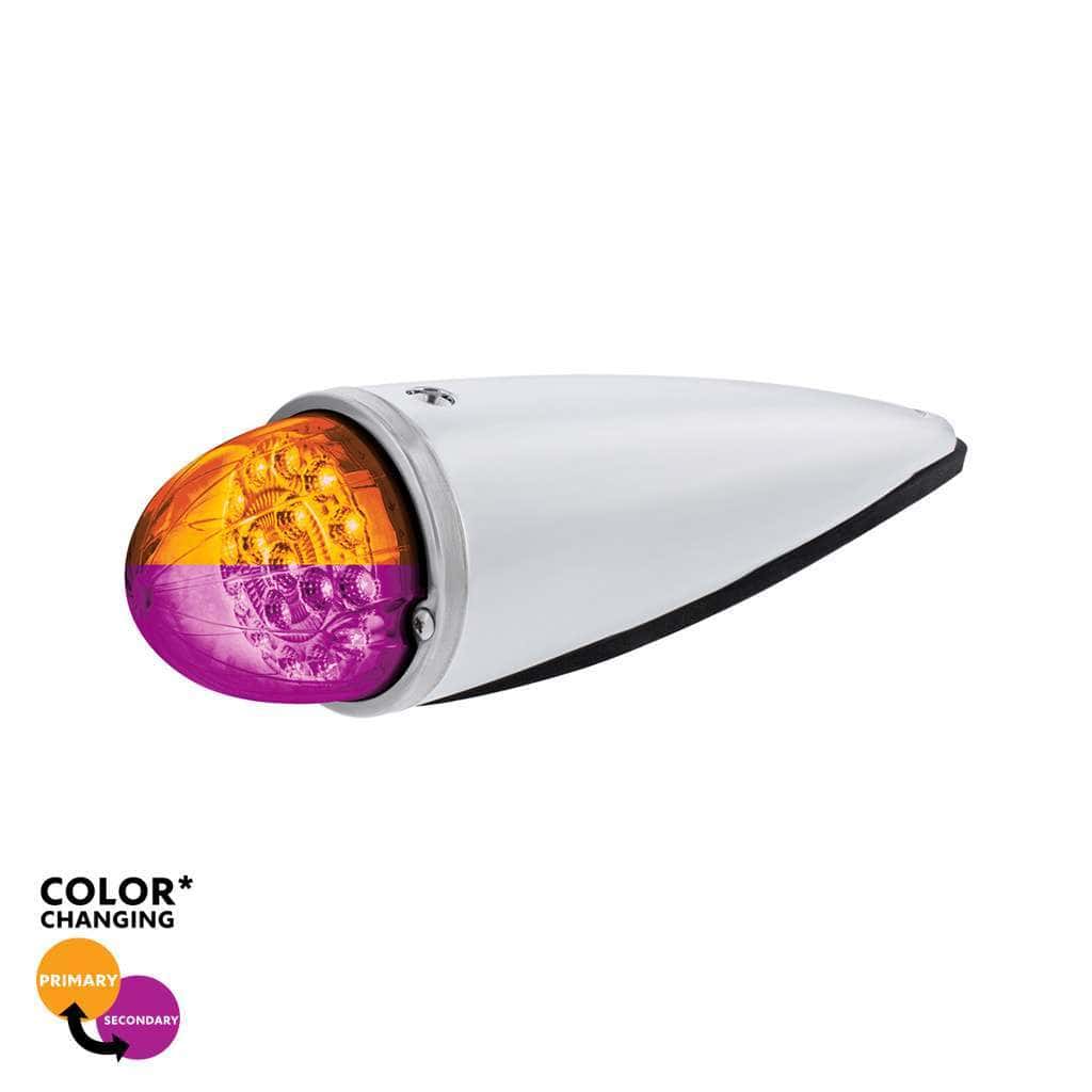 Double Fury 17 Led Dual Function Watermelon Torpedo Cab Light-Amber &Amp; Purple Led/Clear Lens 1 Double Fury 17 LED Dual Function Watermelon Torpedo Cab Light-Amber & Purple LED/Clear Lens