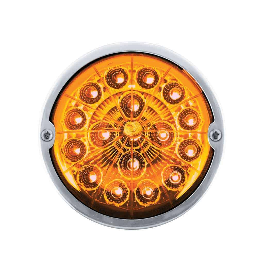 Double Fury 17 Led Dual Function Watermelon Torpedo Cab Light-Amber &Amp; Purple Led/Clear Lens 5 Double Fury 17 LED Dual Function Watermelon Torpedo Cab Light-Amber & Purple LED/Clear Lens