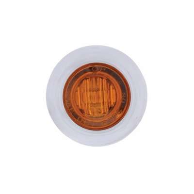 3/4" Dual Function Marker Light w/Bezel & Washer – Amber