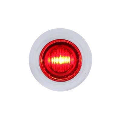 3/4" Dual Function Marker Light w/Bezel & Washer – Red