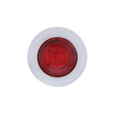 3/4" Dual Function Marker Light w/Bezel & Washer – Red
