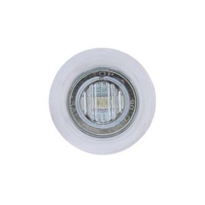 3/4" Dual Function Marker Light w/Bezel & Washer – Red/Clear