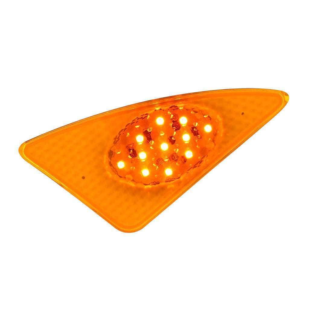11 Amber LED Fender Signal Light For 2007-2017 Kenworth T660