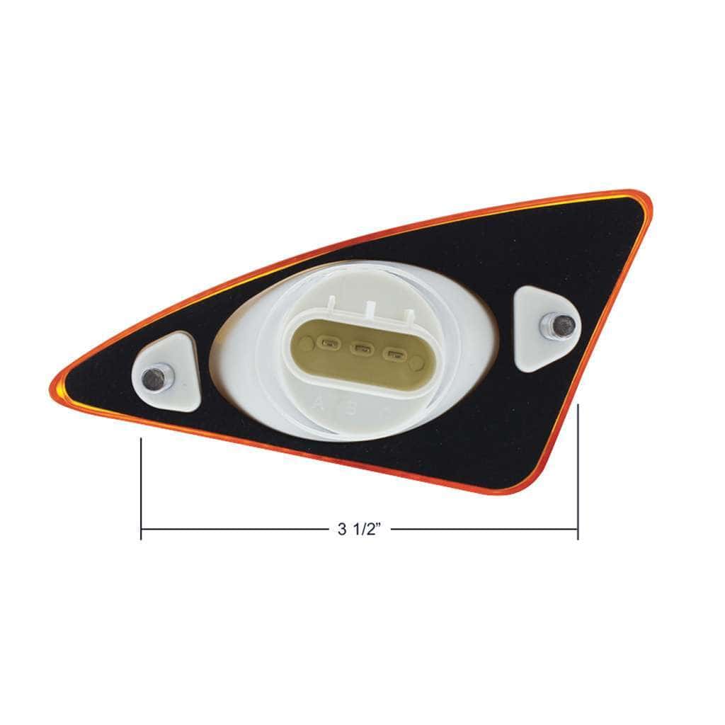 11 Amber Led Fender Signal Light For 2007-2017 Kenworth T660 7 11 Amber LED Fender Signal Light For 2007-2017 Kenworth T660
