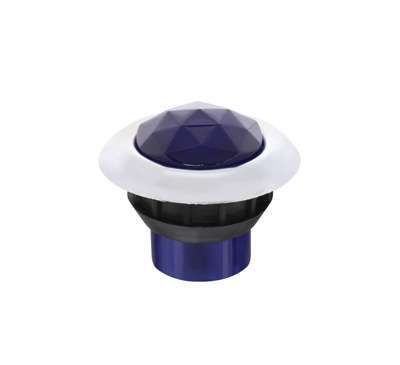 3/4&Quot; Dual Function Crystal Penny Light W/Faceted Lens – Blue 3 3/4" Dual Function Crystal Penny Light w/Faceted Lens – Blue