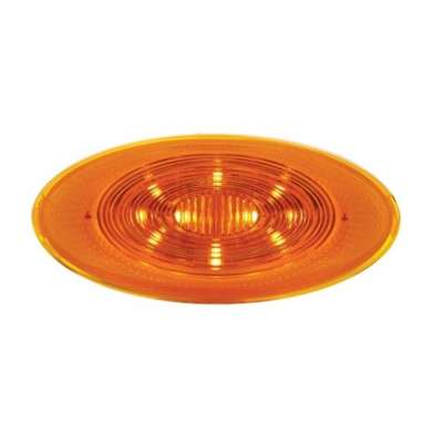 10 LED Fender Parking & Turn Signal Light For Peterbilt 386 (2006-2014) & 387 (2006-2010)-Amber LED/Amber Lens