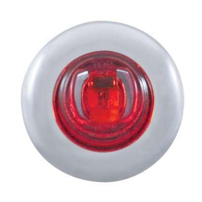 3/4" 2 LED Penny Light w/SS Bezel – Red