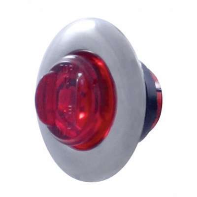 3/4&Quot; 2 Led Penny Light W/Ss Bezel – Red 3 3/4" 2 LED Penny Light w/SS Bezel – Red