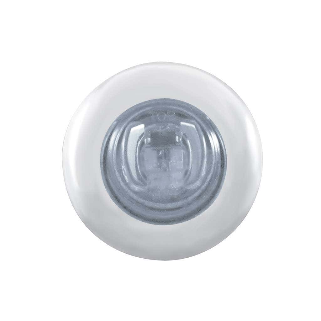 3/4" 2 LED Penny Light w/SS Bezel – Red/Clear