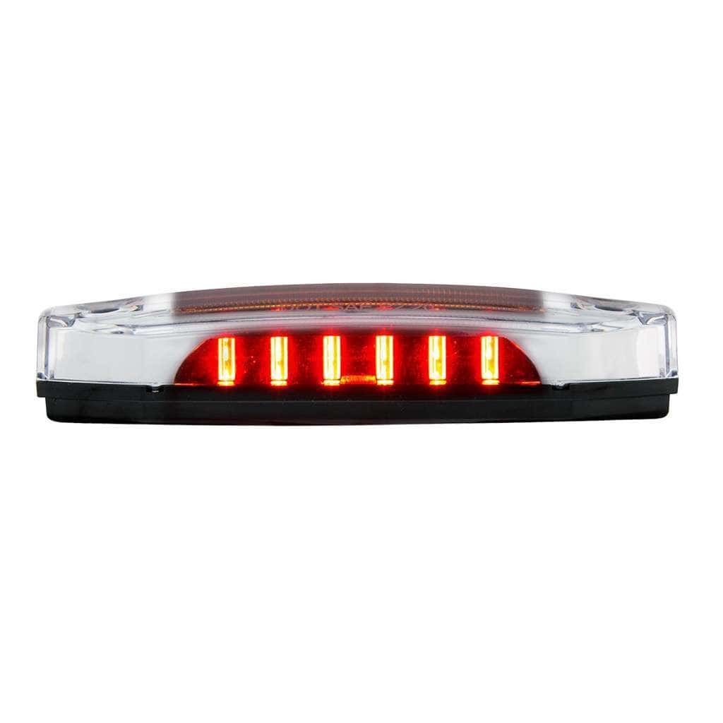 6 Amber Led Light (Clearance/Marker) With 6 Red Led Side Ditch Light 4 6 Amber LED Light (Clearance/Marker) With 6 Red LED Side Ditch Light