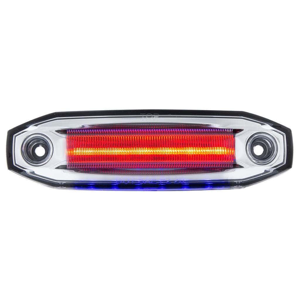 6 Red Led Light (Clearance/Marker) With 6 Blue Led Side Ditch Light 3 6 Red LED Light (Clearance/Marker) With 6 Blue LED Side Ditch Light