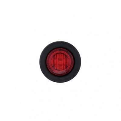 3/4" 3 LED Penny Light w/Rubber Grommet – Red