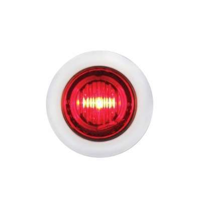 3/4" 3 LED Penny Light w/SS Bezel – Red