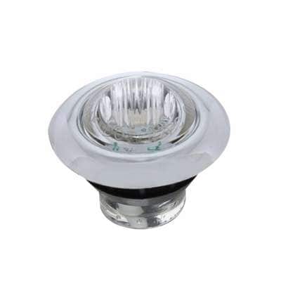 3/4&Quot; 3 Led Penny Light W/Ss Bezel – Amber/Clear 3 3/4" 3 LED Penny Light w/SS Bezel – Amber/Clear
