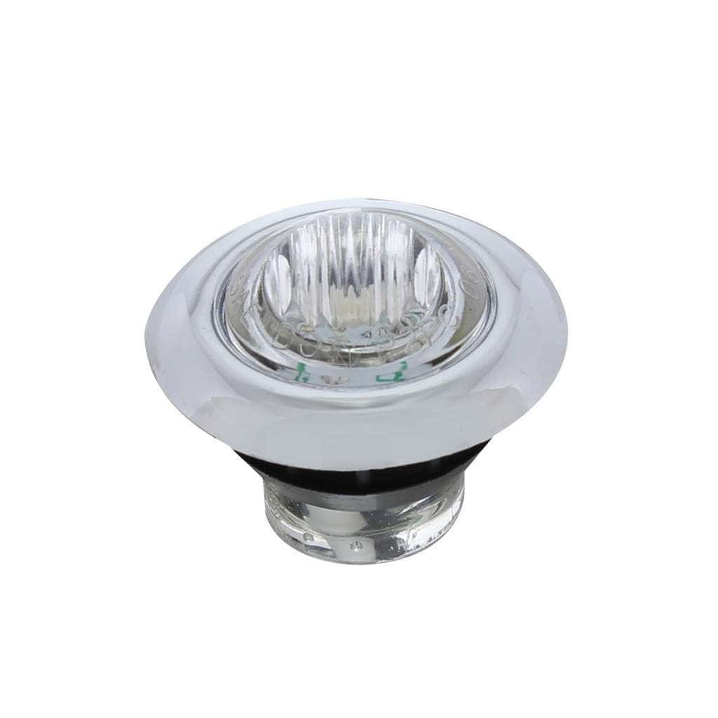 3/4&Quot; 3 Led Penny Light W/Ss Bezel – Blue/Clear 3 3/4" 3 LED Penny Light w/SS Bezel – Blue/Clear