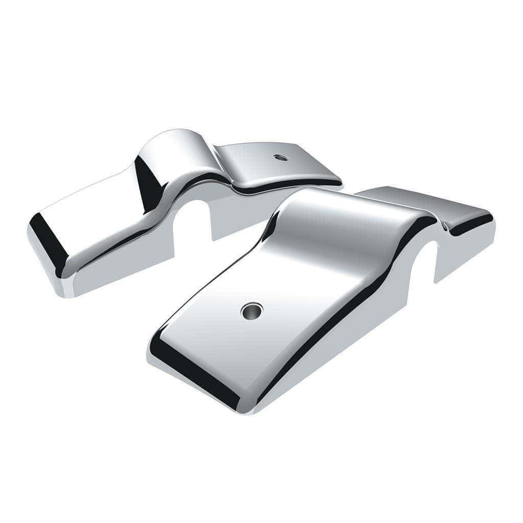 Chrome Plastic Bottom Mirror Post Cover Set For 1996-2010 Freightliner Century (Pair)