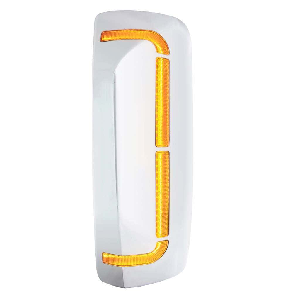 59 LED Chrome Mirror Cover With Sequential LED For 2012-2024 Volvo VNL
