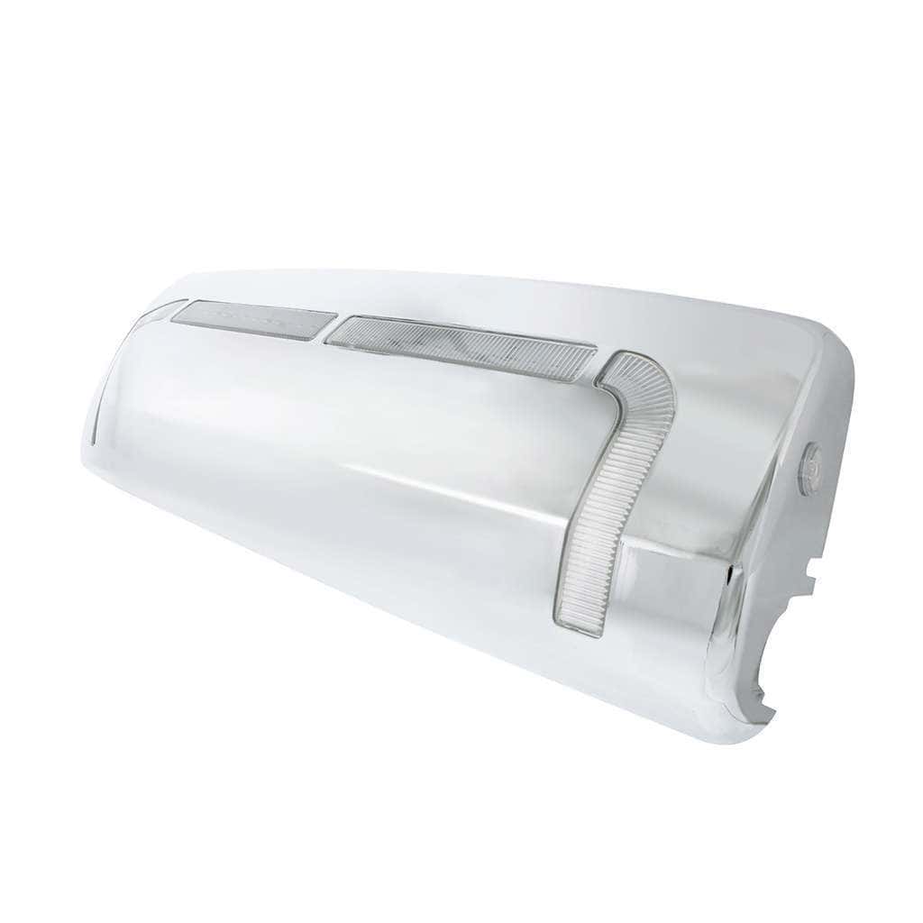 59 Led Chrome Mirror Cover With Sequential Led For 2012-2024 Volvo Vnl 4 59 LED Chrome Mirror Cover With Sequential LED For 2012-2024 Volvo VNL