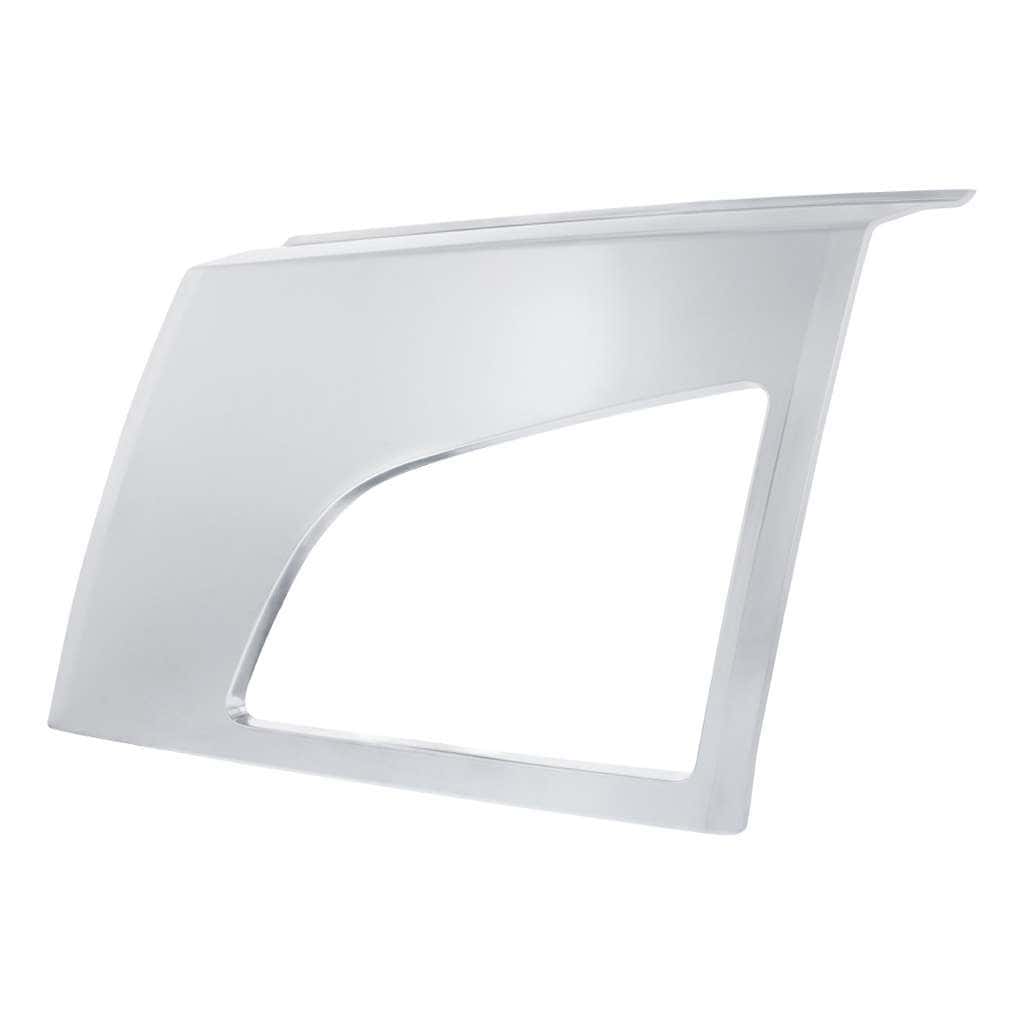 ABS Satin Silver Bumper Fog Light Hole Cover For 2018-2024 Volvo VNL