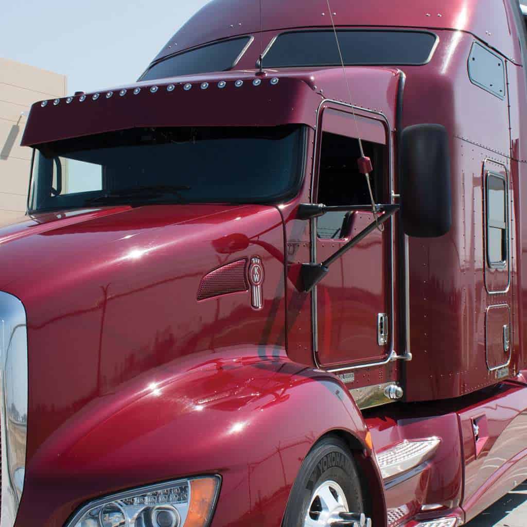 Mirror Cover For 1990+ Kenworth Matte Black 4 Matte Black Mirror Cover For 1990+ Kenworth