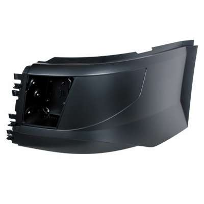 Bumper End With Fog Light For 2015-2017 Volvo VNL Short Hood With Aero Style Bumper