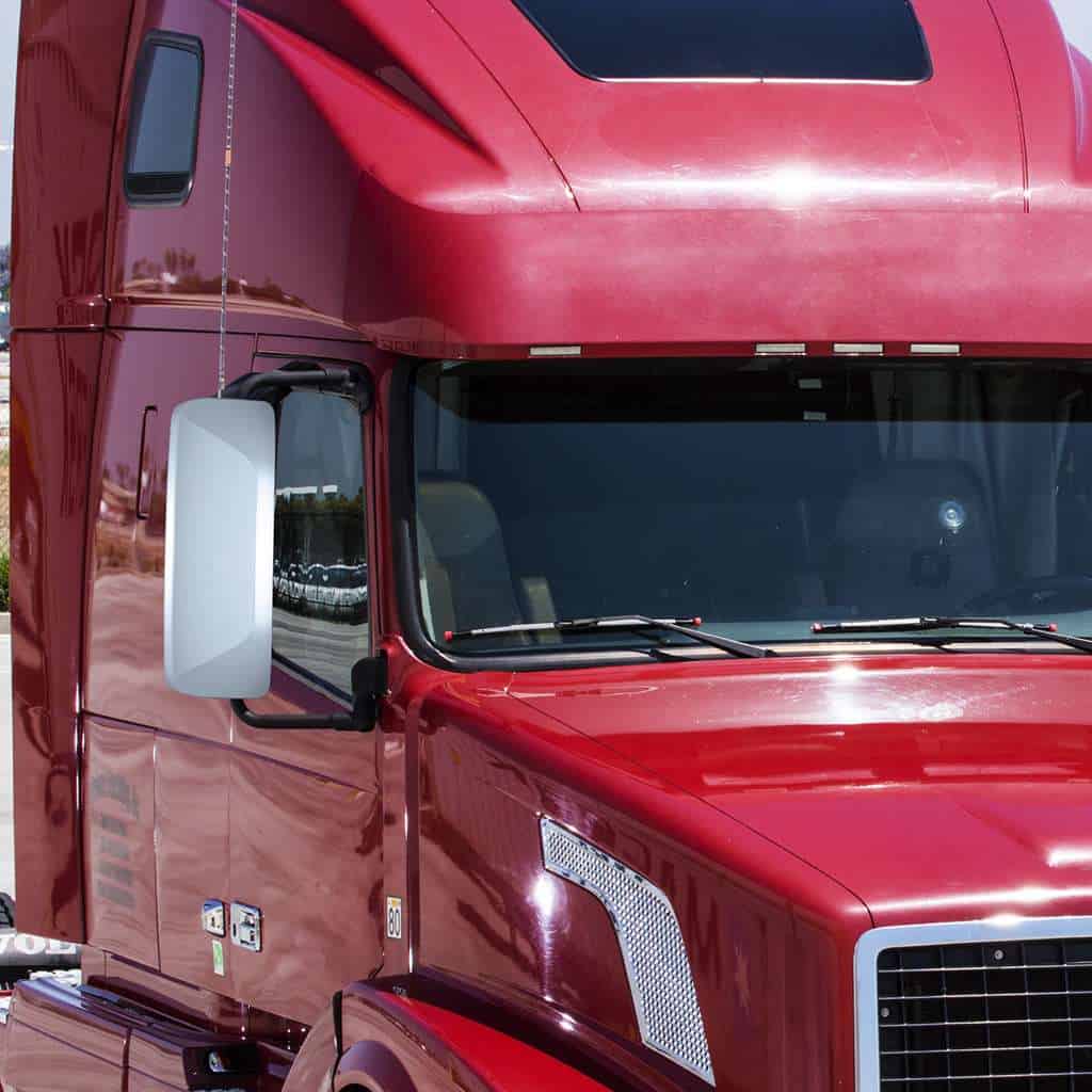 Mirror Cover For 2012-2024 Volvo Vnl Chrome 4 Chrome Mirror Cover For 2012-2024 Volvo VNL - Passenger