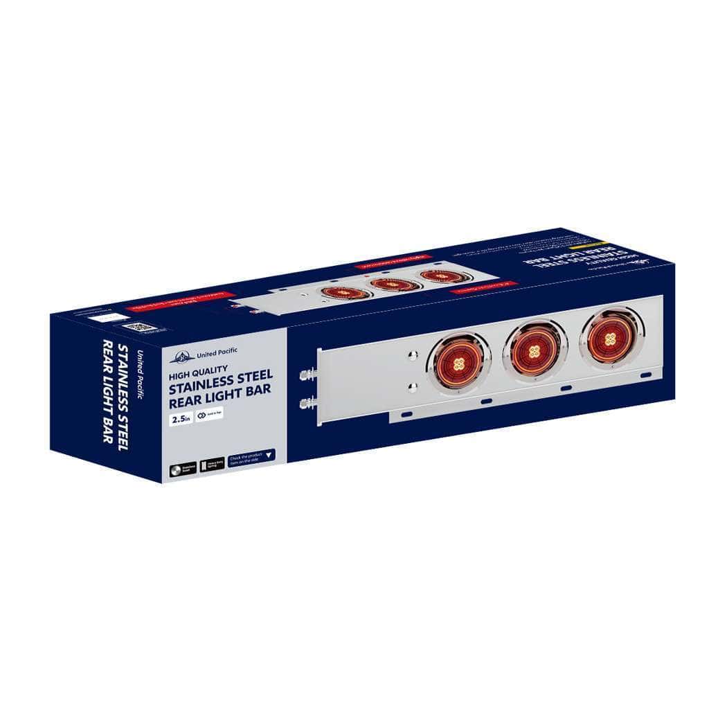 2-1/2&Quot; Bolt Pattern Ss Spring Loaded Bar With 6X 4&Quot; 13 Led Abyss Lights &Amp; Visors (Pair) 8 2-1/2" Bolt Pattern SS Spring Loaded Bar With 6X 4" 13 LED Abyss Lights & Visors (Pair)
