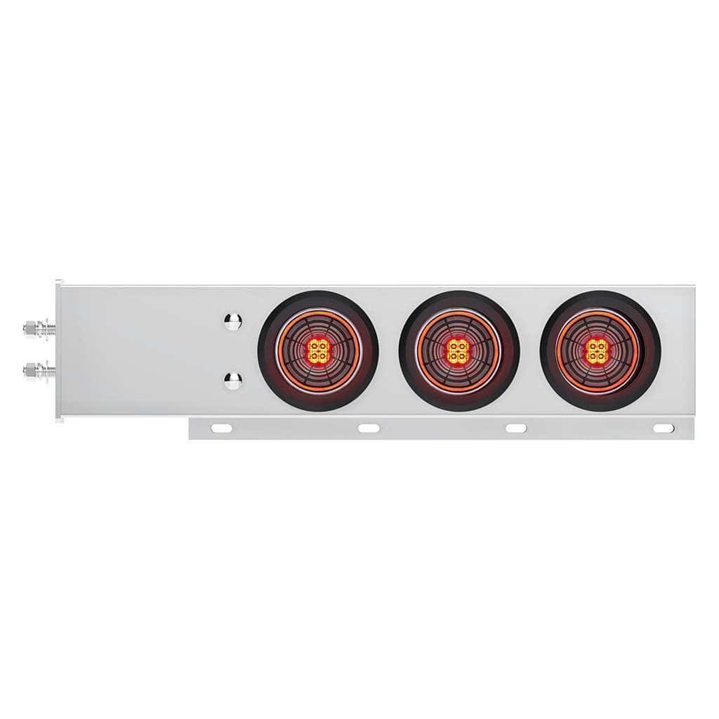 2&Quot; Bolt Pattern Ss Spring Loaded Bar With 6X 4&Quot; 13 Led Abyss Lights Grommet 3 2" Bolt Pattern SS Spring Loaded Bar With 6X 4" 13 LED Abyss Lights Grommet