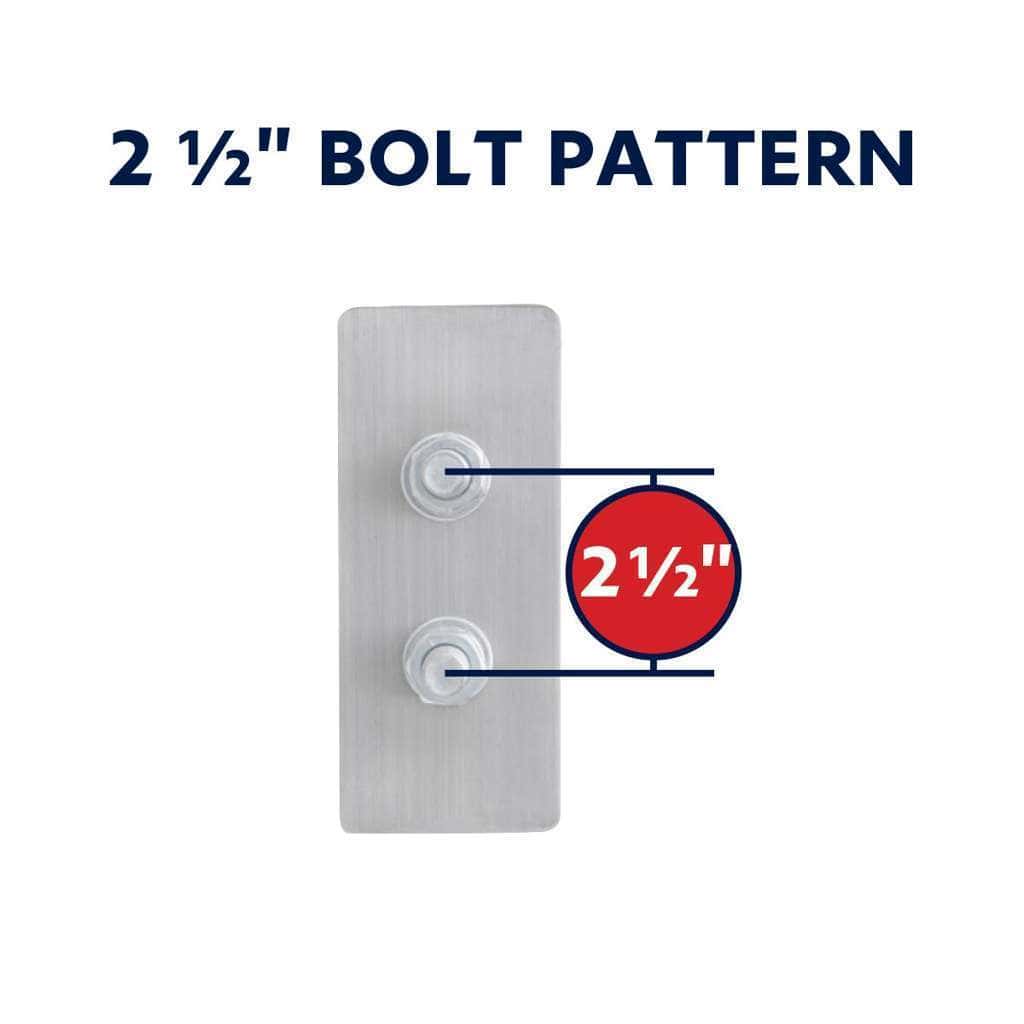 2-1/2&Quot; Bolt Pattern Ss Spring Loaded Light Bar With 6X Double Fury 19 Led Lights &Amp; Visors-Red &Amp; Blue(Pair) 5 2-1/2" Bolt Pattern SS Spring Loaded Light Bar With 6X Double Fury 19 LED Lights & Visors-Red & Blue(Pair)
