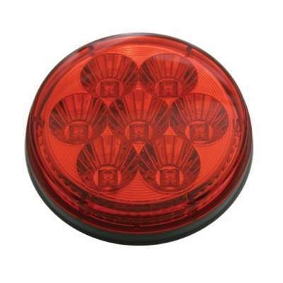 2-1/2" Bolt Pattern SS Spring Loaded Bar With 6X 4" 7 LED Lights Grommet
