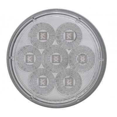 2-1/2&Quot; Bolt Pattern Ss Spring Loaded Bar With 6X 4&Quot; 7 Led Lights Grommet 4 2-1/2" Bolt Pattern SS Spring Loaded Bar With 6X 4" 7 LED Lights Grommet