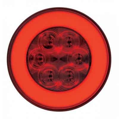 2-1/2" Bolt Pattern SS Spring Loaded Bar With 6X 21 LED 4" GloLight Grommet