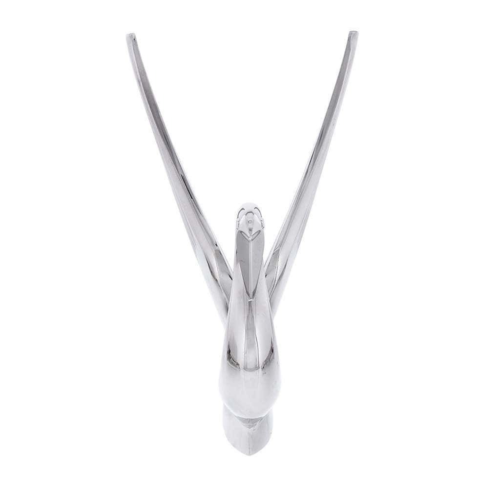 Die-Cast Swan Hood Ornament - Chrome