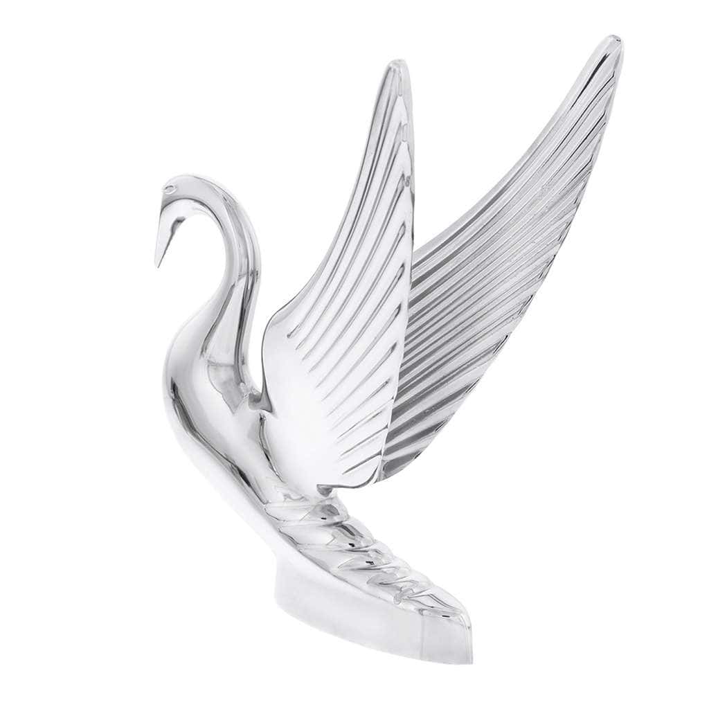 Die-Cast Swan Hood Ornament - Chrome 3 Die-Cast Swan Hood Ornament - Chrome