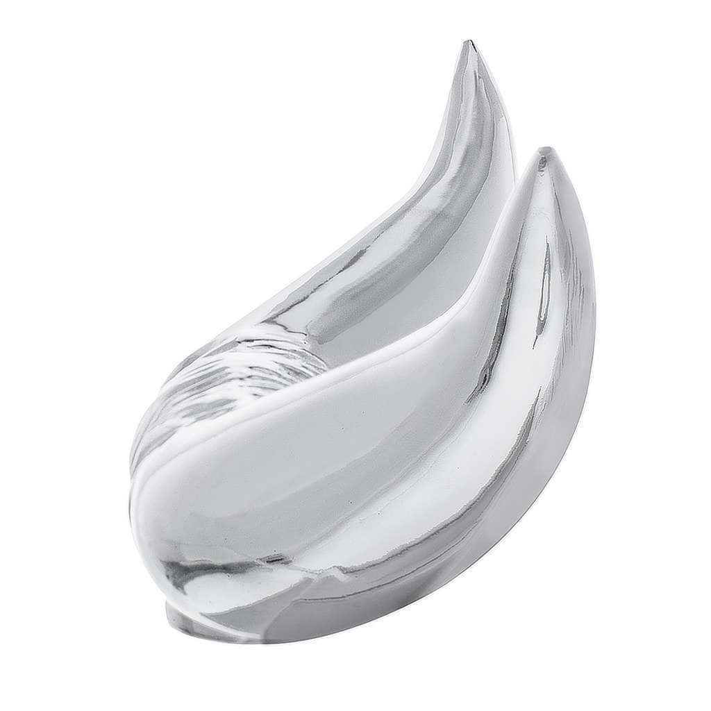 Die-Cast Bull Horn Hood Ornament - Chrome 3 Die-Cast Bull Horn Hood Ornament - Chrome
