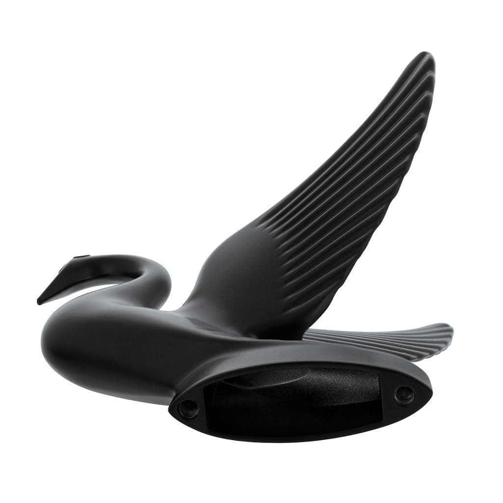 Die-Cast Swan Hood Ornament – Matte Black 4 Die-Cast Swan Hood Ornament – Matte Black