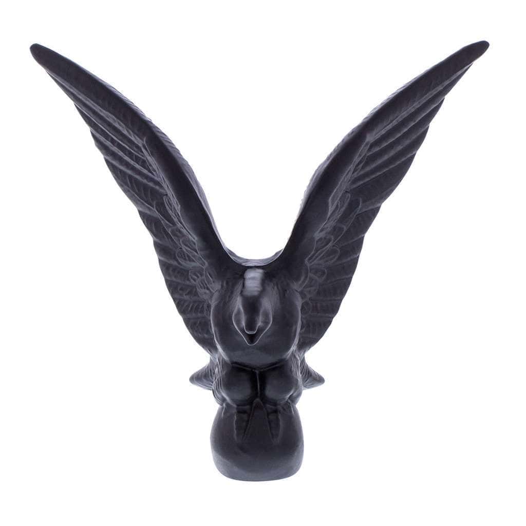 Die-Cast American Eagle Hood Ornament-Matte Black